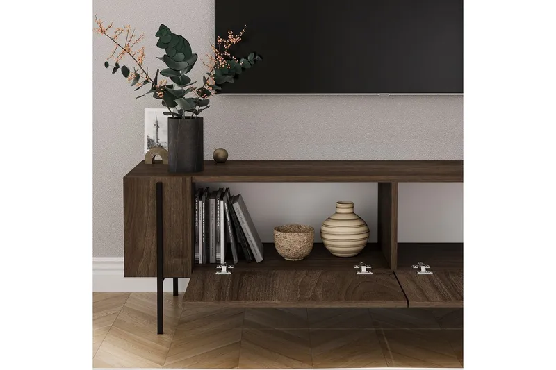 TV-bänk Stira Valnöt - Valnöt - Möbler - Tv möbel & mediamöbel - TV bänk & mediabänk