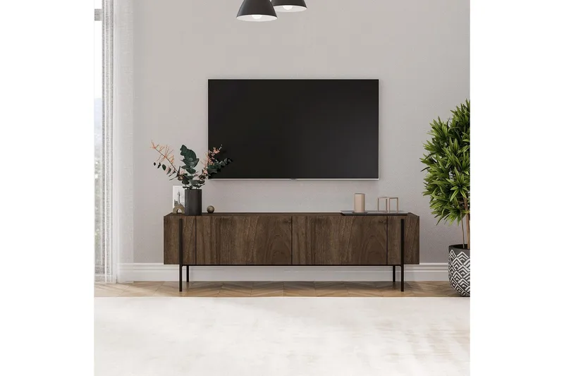 TV-bänk Stira Valnöt - Valnöt - Möbler - Tv möbel & mediamöbel - TV bänk & mediabänk