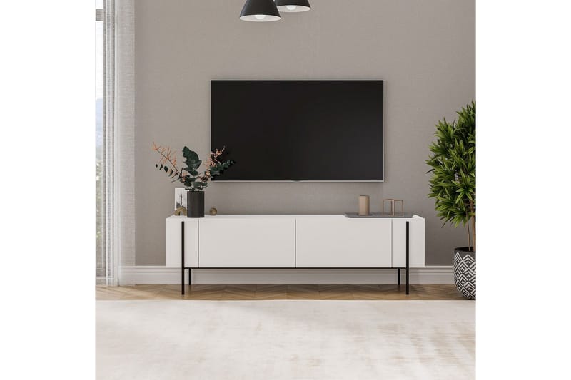 TV-bänk Stira Vit - Vit - Möbler - Tv möbel & mediamöbel - TV bänk & mediabänk