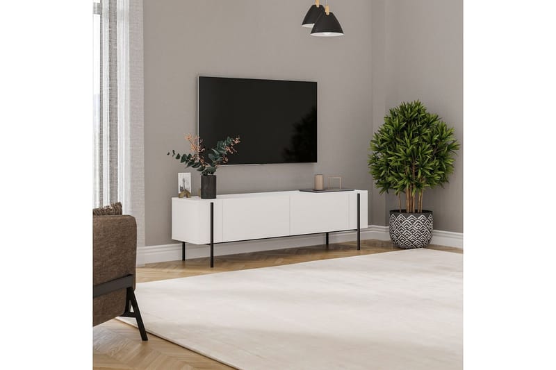 TV-bänk Stira Vit - Vit - Möbler - Tv möbel & mediamöbel - TV bänk & mediabänk