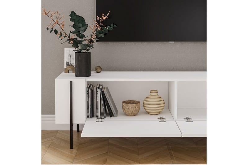 TV-bänk Stira Vit - Vit - Möbler - Tv möbel & mediamöbel - TV bänk & mediabänk