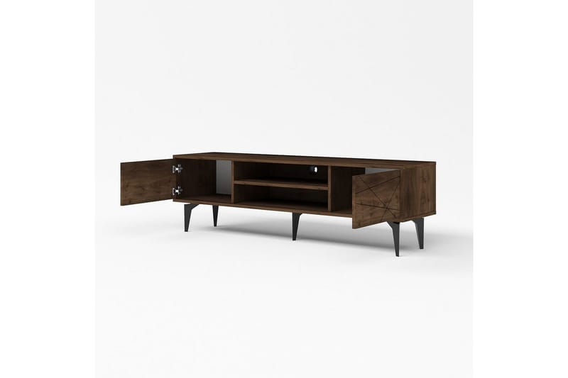 TV-bänk Sudama Valnöt - Valnöt - Möbler - Tv möbel & mediamöbel - TV bänk & mediabänk