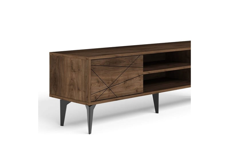 TV-bänk Sudama Valnöt - Valnöt - Möbler - Tv möbel & mediamöbel - TV bänk & mediabänk