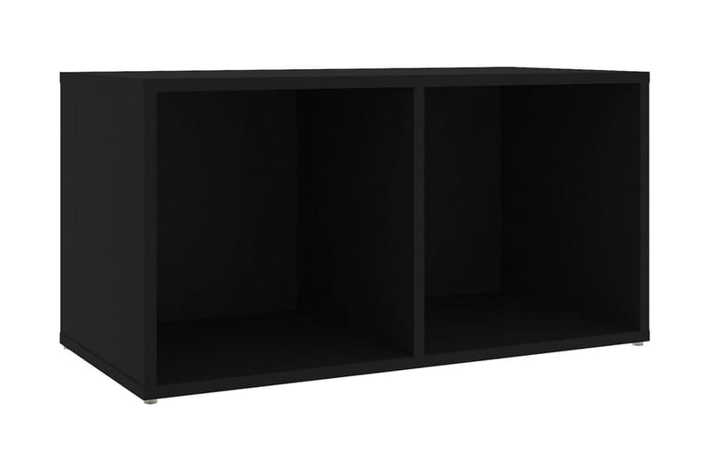 TV-bänk svart 72x35x36,5 cm spånskiva - Svart - TV bänk & mediabänk
