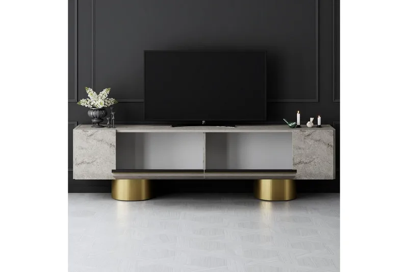 TV-bänk Travertin / Rany - Travertin / Rany - Möbler - Tv möbel & mediamöbel - TV bänk & mediabänk