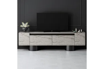 TV-bänk Travertin / Svart - Travertin / Svart - Möbler - Tv möbel & mediamöbel - TV bänk & mediabänk