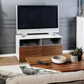 TV-bänk valnöt 100cm | 2 Lådor | Enchant - Möbler - Tv möbel & mediamöbel - TV bänk & mediabänk