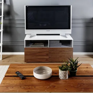 TV-bänk valnöt 100cm | 2 Lådor | Enchant - Möbler - Tv möbel & mediamöbel - TV bänk & mediabänk
