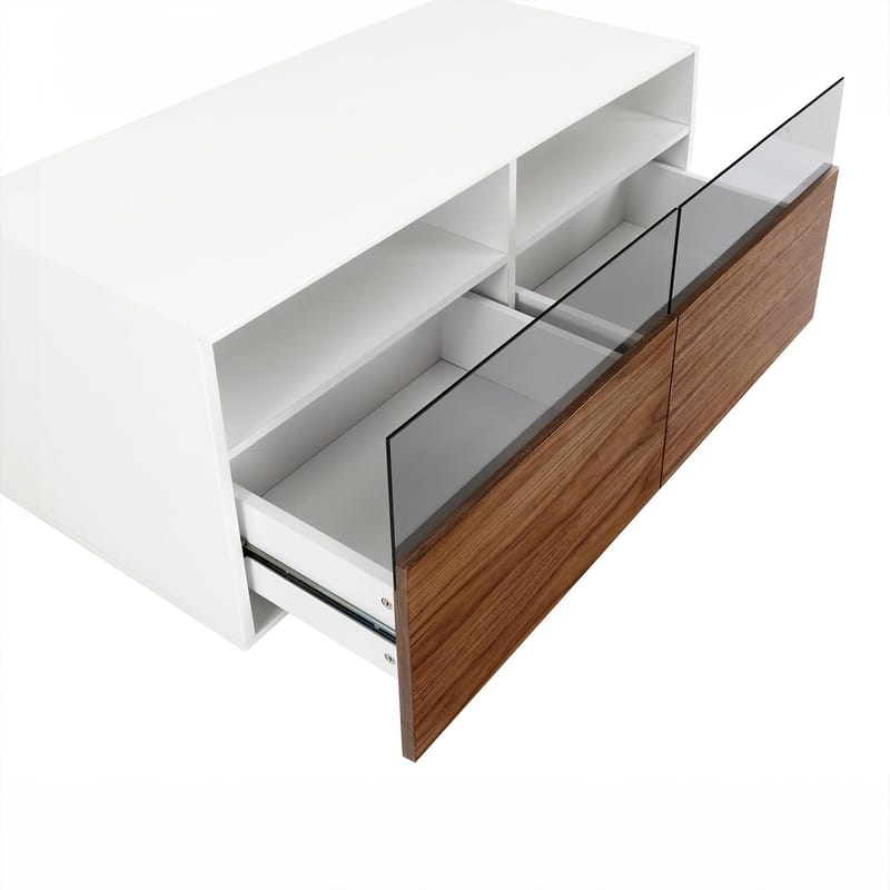 TV-bänk valnöt 100cm | 2 Lådor | Enchant - Möbler - Tv möbel & mediamöbel - TV bänk & mediabänk