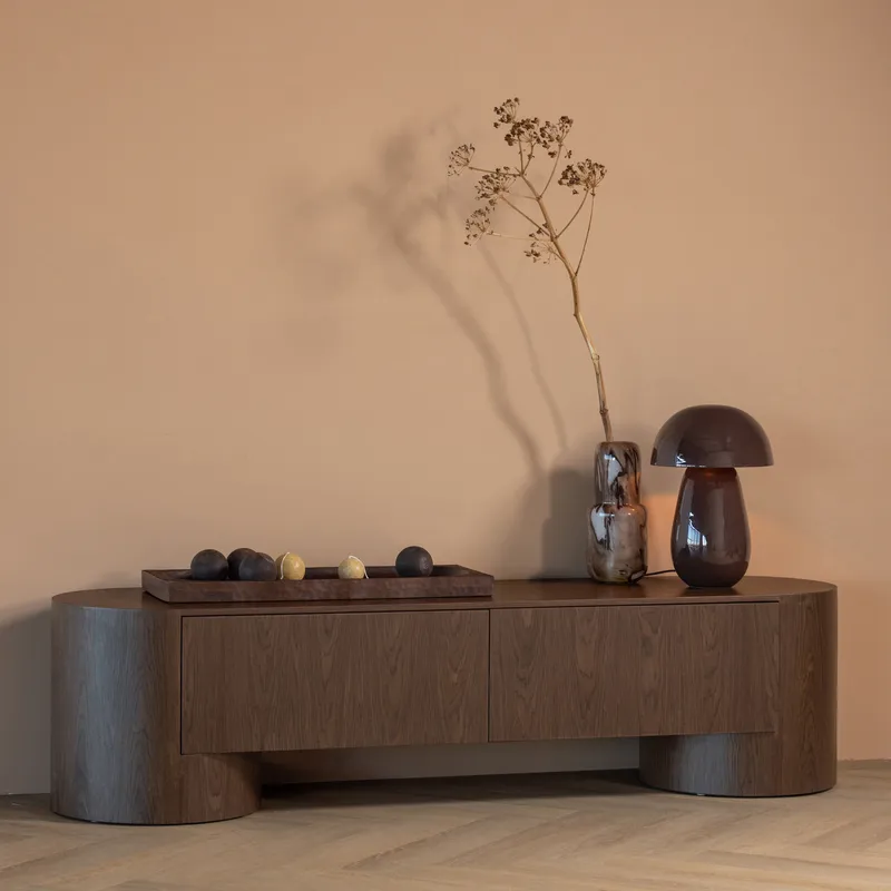 Tv-bänk Velari 200 cm - Brun - Möbler - Tv möbel & mediamöbel - TV skåp