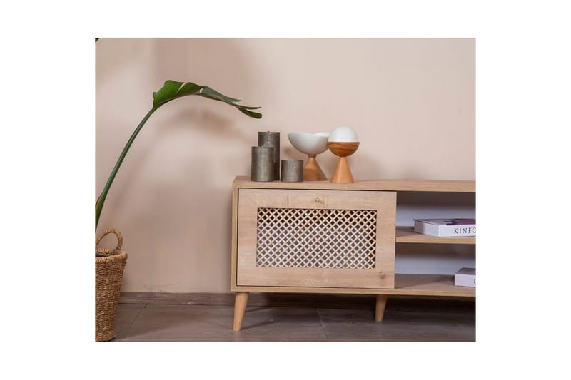 TV-bänk Velin Ek - Ek - Möbler - Tv möbel & mediamöbel - TV bänk & mediabänk