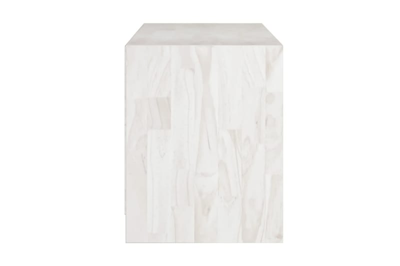 TV-bänk vit 104x33x41 cm massiv furu - Vit - Möbler - Tv möbel & mediamöbel - TV bänk & mediabänk