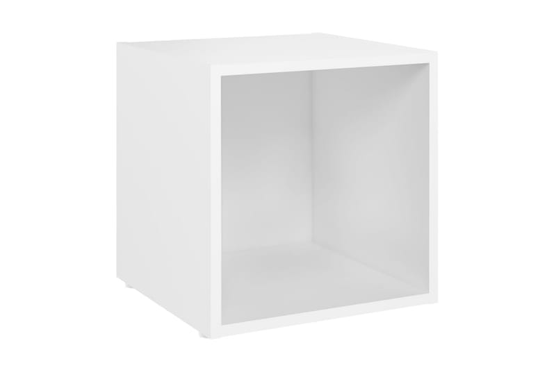 TV-bänk vit 37x35x37 cm spånskiva - Vit - Möbler - Tv möbel & mediamöbel - TV bänk & mediabänk