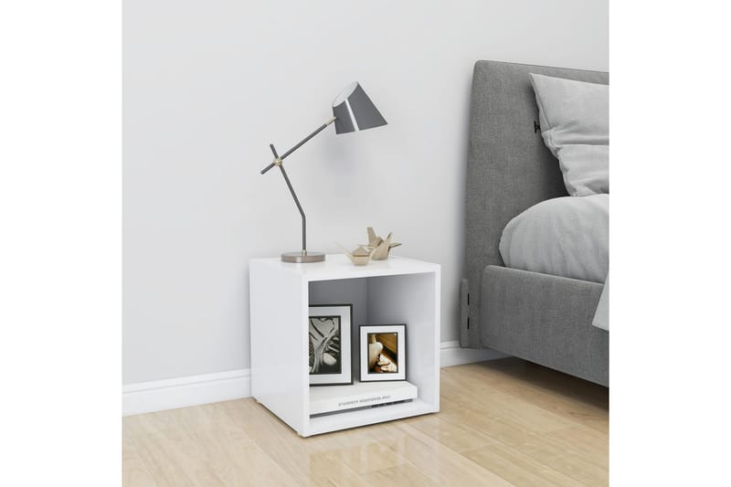 TV-bänk vit 37x35x37 cm spånskiva - Vit - Möbler - Tv möbel & mediamöbel - TV bänk & mediabänk