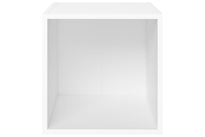 TV-bänk vit 37x35x37 cm spånskiva - Vit - Möbler - Tv möbel & mediamöbel - TV bänk & mediabänk