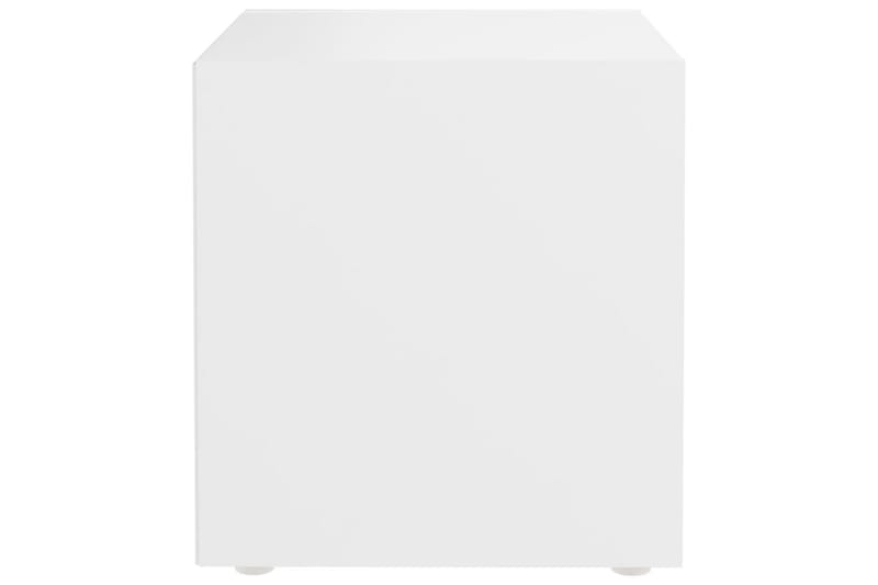 TV-bänk vit 37x35x37 cm spånskiva - Vit - Möbler - Tv möbel & mediamöbel - TV bänk & mediabänk