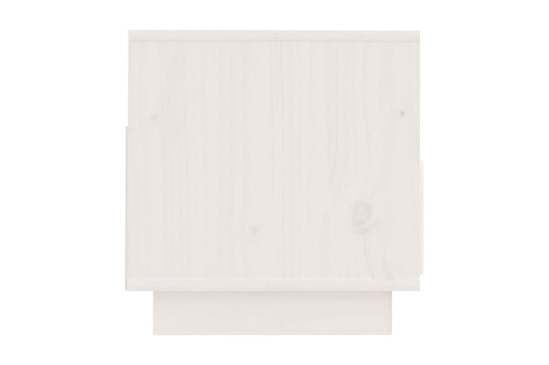 Tv-bänk vit 60x35x37 cm massiv furu - Vit - Möbler - Tv möbel & mediamöbel - TV bänk & mediabänk