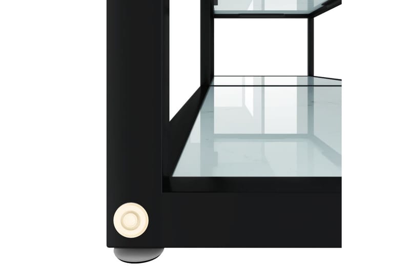 TV-bänk vit marmor 140x40x40,5 cm härdat glas - Vit - Möbler - Tv möbel & mediamöbel - TV bänk & mediabänk