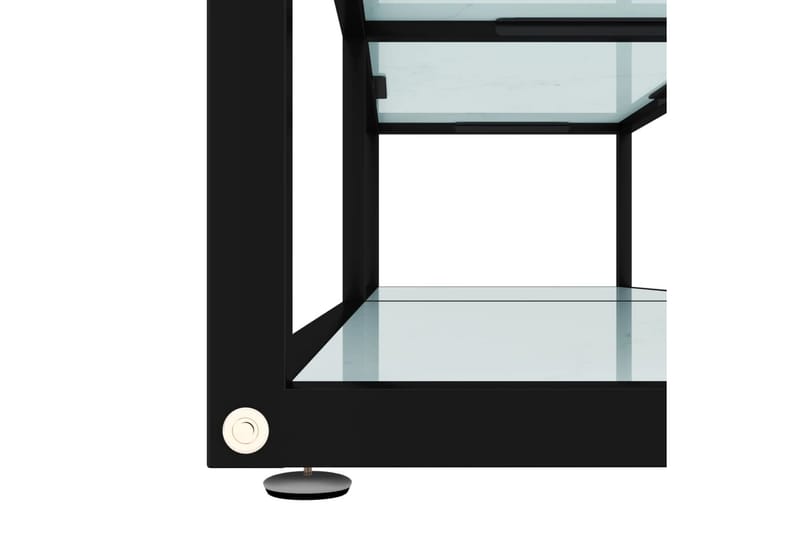 TV-bänk vit marmor 160x40x40,5 cm härdat glas - Vit - Möbler - Tv möbel & mediamöbel - TV bänk & mediabänk