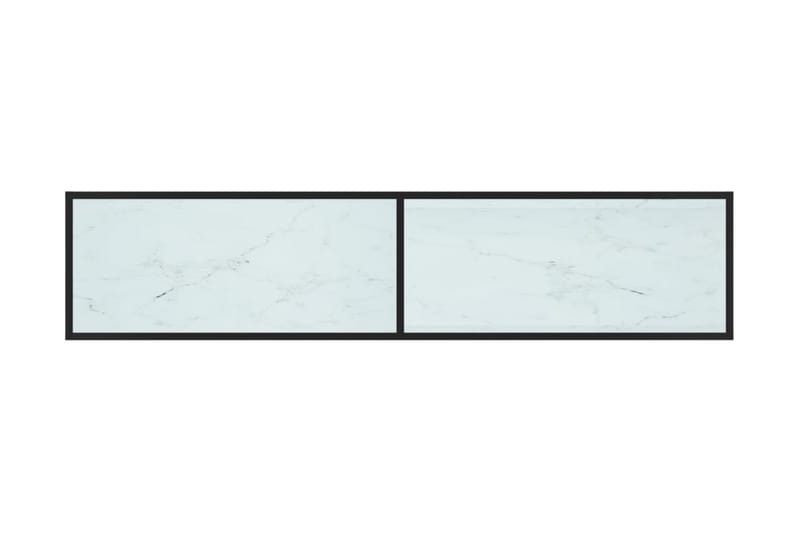 TV-bänk vit marmor 180x40x40,5 cm härdat glas - Vit - Möbler - Tv möbel & mediamöbel - TV bänk & mediabänk