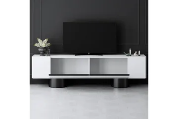 TV-bänk Vit / Svart - Vit / Svart - Möbler - Tv möbel & mediamöbel - TV bänk & mediabänk