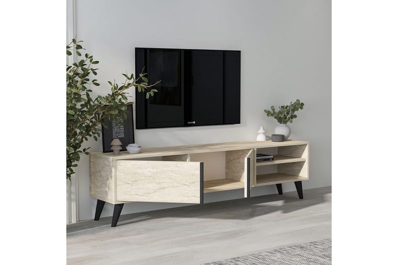 TV-bänk Ythmere Travertin - Travertin - Möbler - Tv möbel & mediamöbel - TV bänk & mediabänk