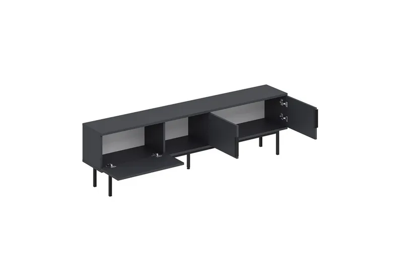 TV-bänk Zeiran Antracit - Antracit - Möbler - Tv möbel & mediamöbel - TV bänk & mediabänk