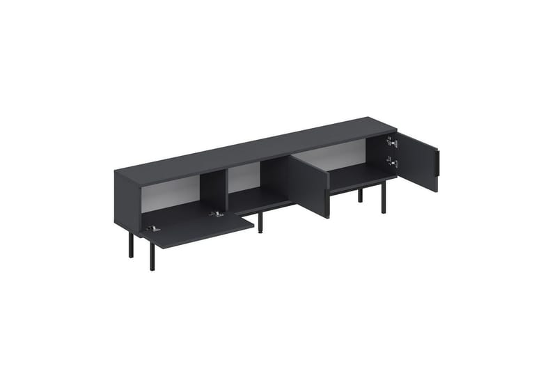 TV-bänk Zeiran Antracit - Antracit - Möbler - Tv möbel & mediamöbel - TV bänk & mediabänk