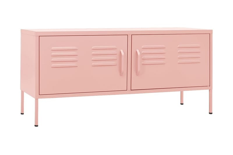 Tv-bänk pink 105x35x50 cm stål - Rosa - TV bänk & mediabänk