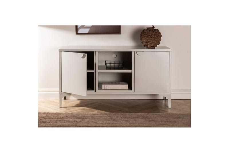 TV-bänk Piring - Beige - Möbler - Tv möbel & mediamöbel - Mediastativ & väggfäste