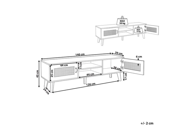TV-bänk Parton - Möbler - Tv möbel & mediamöbel - TV bänk & mediabänk