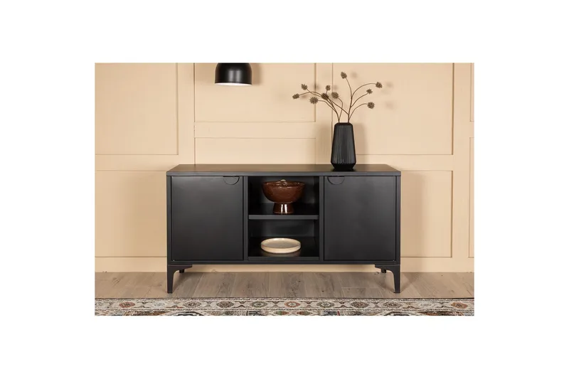TV-bänk Piring - Svart - Möbler - Tv möbel & mediamöbel - TV bänk & mediabänk