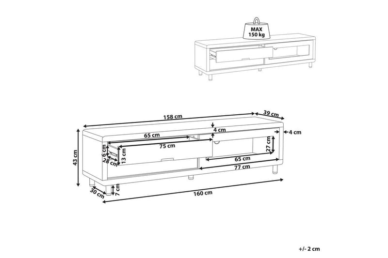 TV-bänk Pemborke - Möbler - Tv möbel & mediamöbel - TV bänk & mediabänk