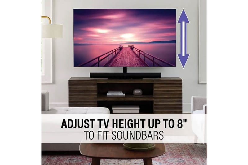 TV-bordsställ Sanus Svängbart Universal Upp till 86 - Svart - Möbler - Tv möbel & mediamöbel - Mediastativ & väggfäste