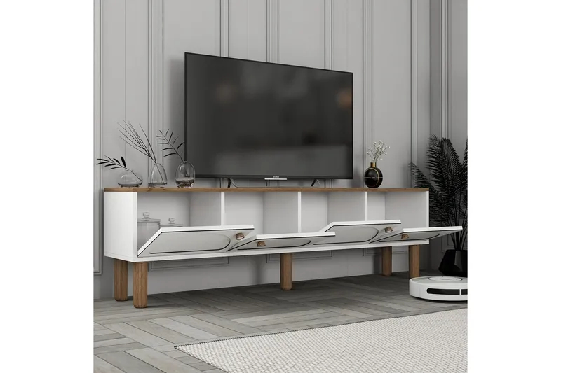 TV-enhet Cool Vit - Vit - Möbler - Tv möbel & mediamöbel - TV bänk & mediabänk