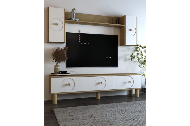 TV-enhet Katsuyoshi Sudamalek / Vit - Sudamalek / Vit - Möbler - Tv möbel & mediamöbel - TV skåp