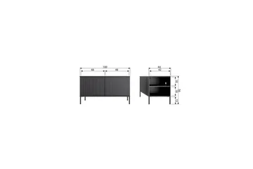 TV-enhet Ny Gravure - Damm, 100 cm - Möbler - Tv möbel & mediamöbel - TV bänk & mediabänk
