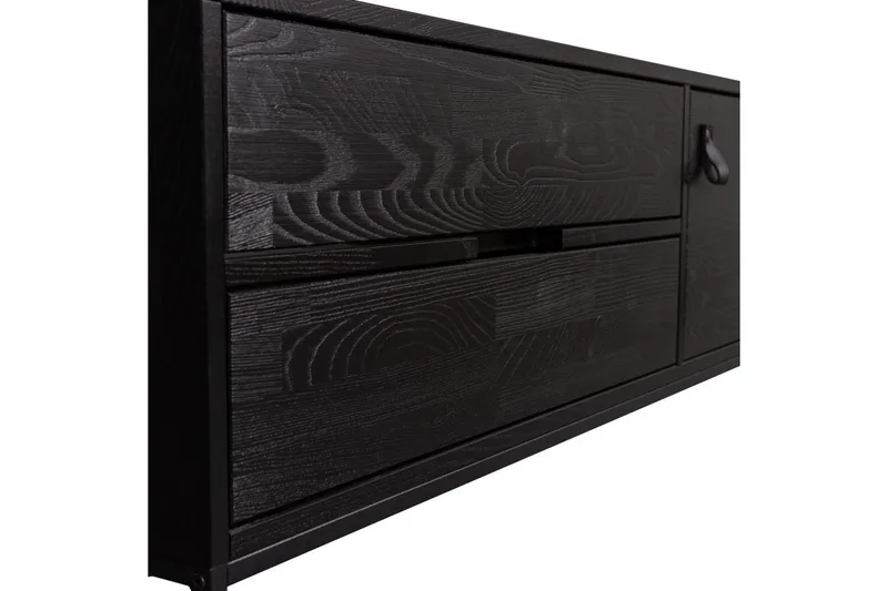 TV-enhet Silas - Blacknight, Ask, 120 cm - Möbler - Tv möbel & mediamöbel - TV bänk & mediabänk