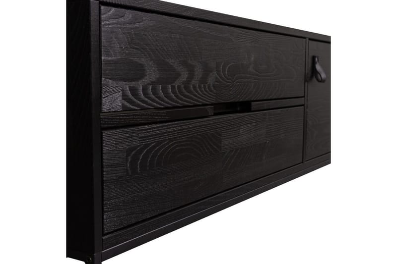 TV-enhet Silas - Blacknight, Ask, 120 cm - Möbler - Tv möbel & mediamöbel - TV bänk & mediabänk