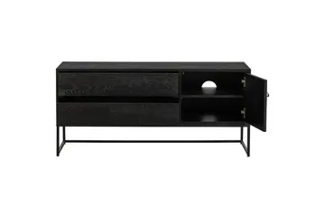TV-enhet Silas - Blacknight, Ask, 120 cm - Möbler - Tv möbel & mediamöbel - TV bänk & mediabänk