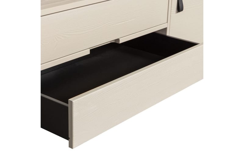 TV-enhet Silas - Damm, Borstat furu, 120 cm - Möbler - Tv möbel & mediamöbel - TV bänk & mediabänk