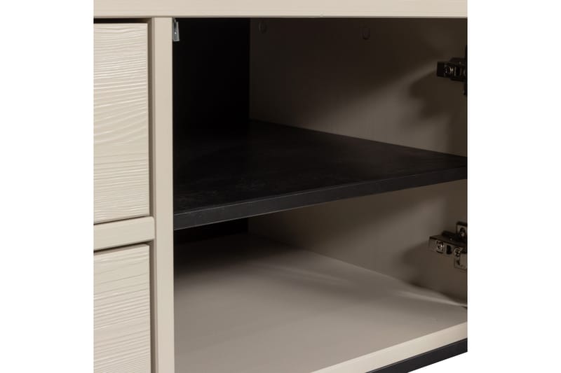 TV-enhet Silas - Damm, Borstat furu, 120 cm - Möbler - Tv möbel & mediamöbel - TV bänk & mediabänk