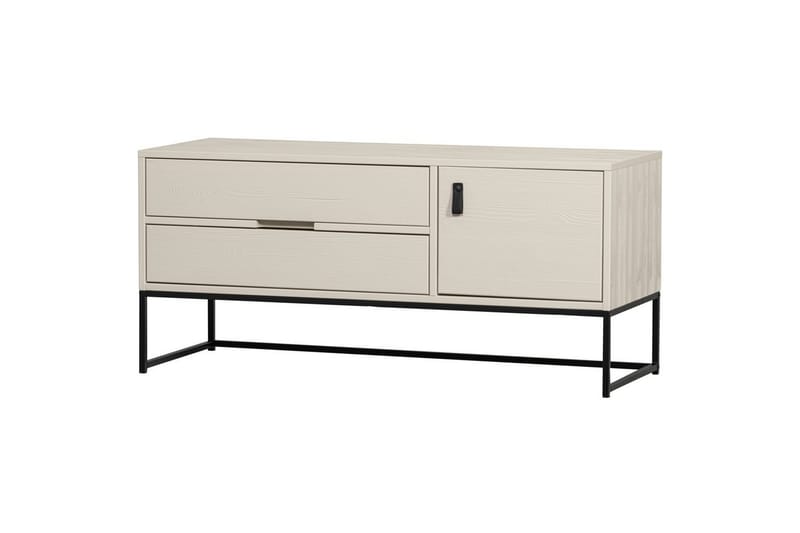 TV-enhet Silas - Damm, Borstat furu, 120 cm - Möbler - Tv möbel & mediamöbel - TV bänk & mediabänk