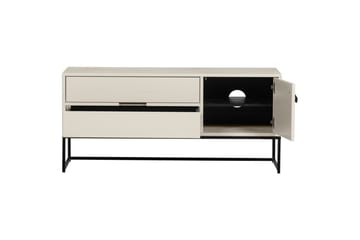 TV-enhet Silas - Damm, Borstat furu, 120 cm - Möbler - Tv möbel & mediamöbel - TV bänk & mediabänk