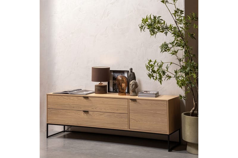 TV-enhet Silas - Ek, Ek, 180 cm - Möbler - Tv möbel & mediamöbel - TV bänk & mediabänk