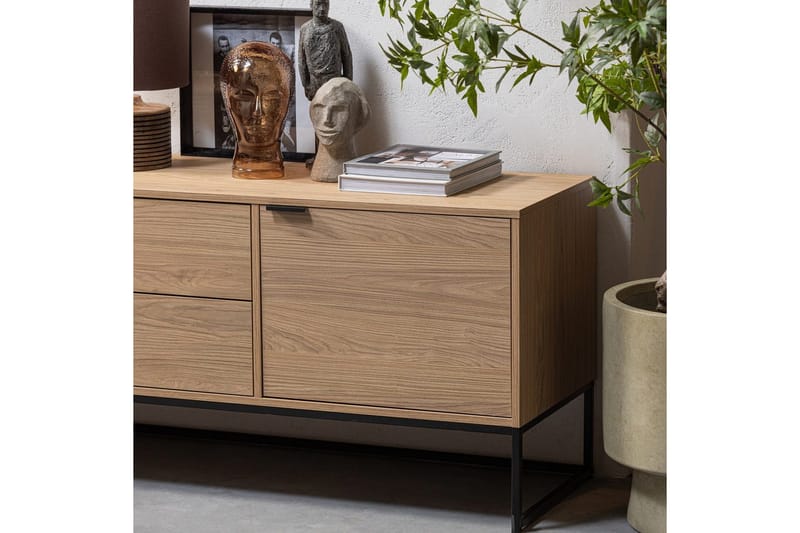 TV-enhet Silas - Ek, Ek, 180 cm - Möbler - Tv möbel & mediamöbel - TV bänk & mediabänk