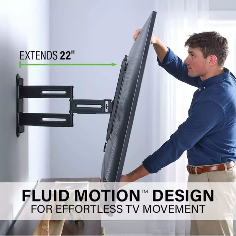 TV-Fäste Sanus 4D Max Vesa 400x400 32-65 Full Motion - Svart - Möbler - Tv möbel & mediamöbel - Mediastativ & väggfäste