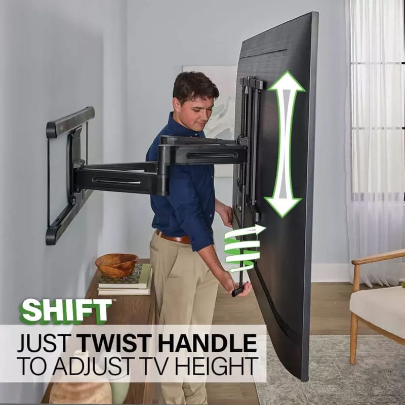 TV-Fäste Sanus 4D Max Vesa 600x400 42-90 Full Motion - Svart - Möbler - Tv möbel & mediamöbel - Mediastativ & väggfäste