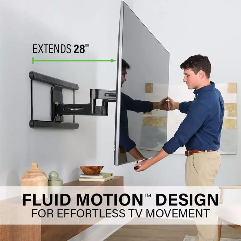 TV-Fäste Sanus 4D Max Vesa 600x400 42-90 Full Motion - Svart - Möbler - Tv möbel & mediamöbel - Mediastativ & väggfäste
