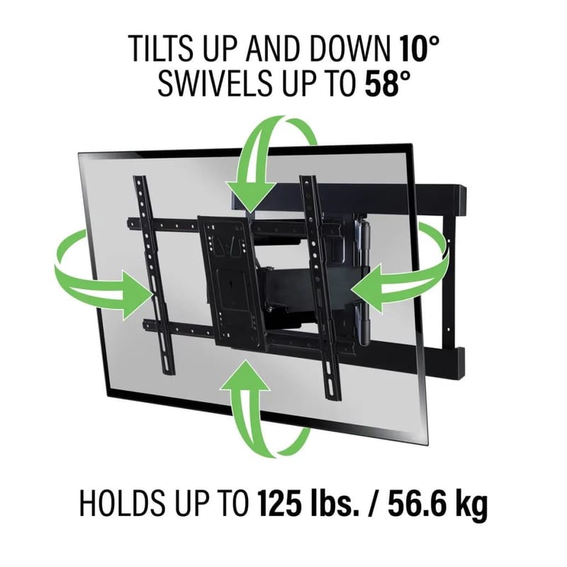 TV-Fäste Sanus Max Vesa 600x450 40-90 Full Motion - Svart - Möbler - Tv möbel & mediamöbel - Mediastativ & väggfäste